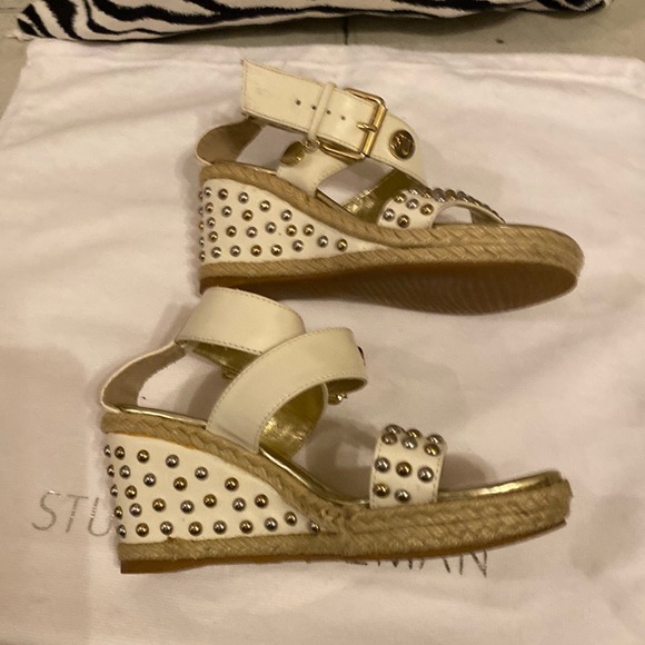 Stuart Weitzman girls wedge sandals size US 3 with Dustbag👡 👧 - Picture 6 of 14
